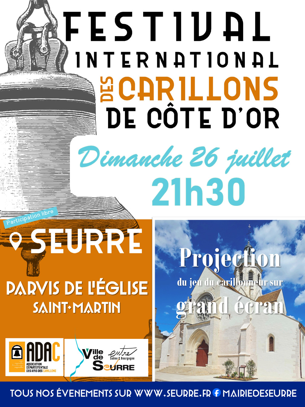 Concert de carillon en nocturne à Seurre